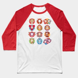 Kawaii Zodiac Baseball T-Shirt